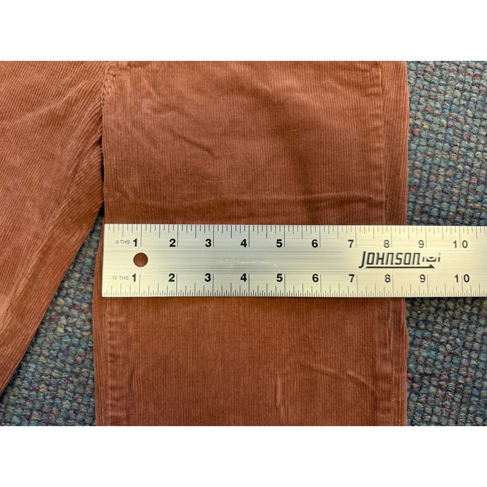 Rollas Eastcoast Flare Corduroy Pants Rust Terracotta High Rise 27 - Picture 8 of 10